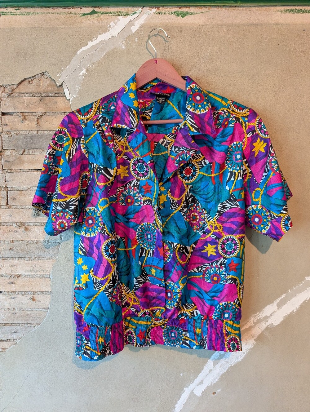 Super Psychedelic Vintage Short-Sleeve Shirt